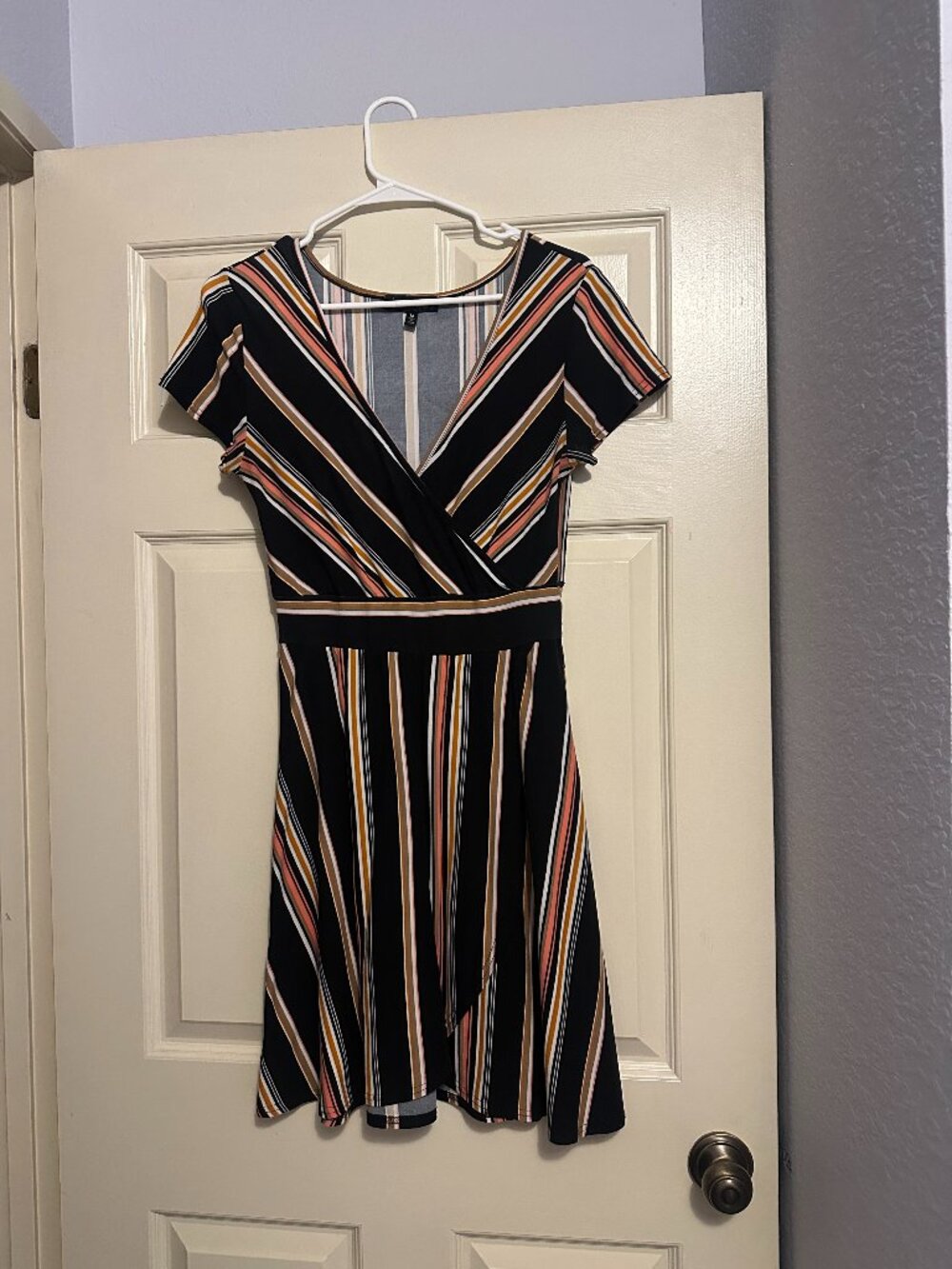 Derek Heart Black Crossover Waist Mini Dress - Size M